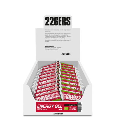 BOX ENERGY GEL BIO tubka 226ers - ekologiczny żel eneregtyczny o smaku coli, z 25mg. kofeiny, 25g. (40 sztuk)